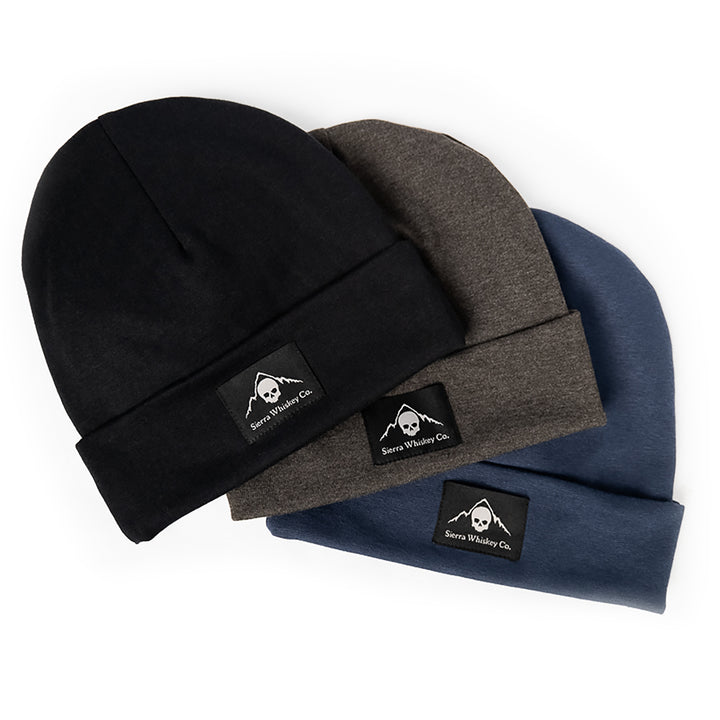 Sierra Whiskey Co E&amp;E Beanie All Colors Flatlay