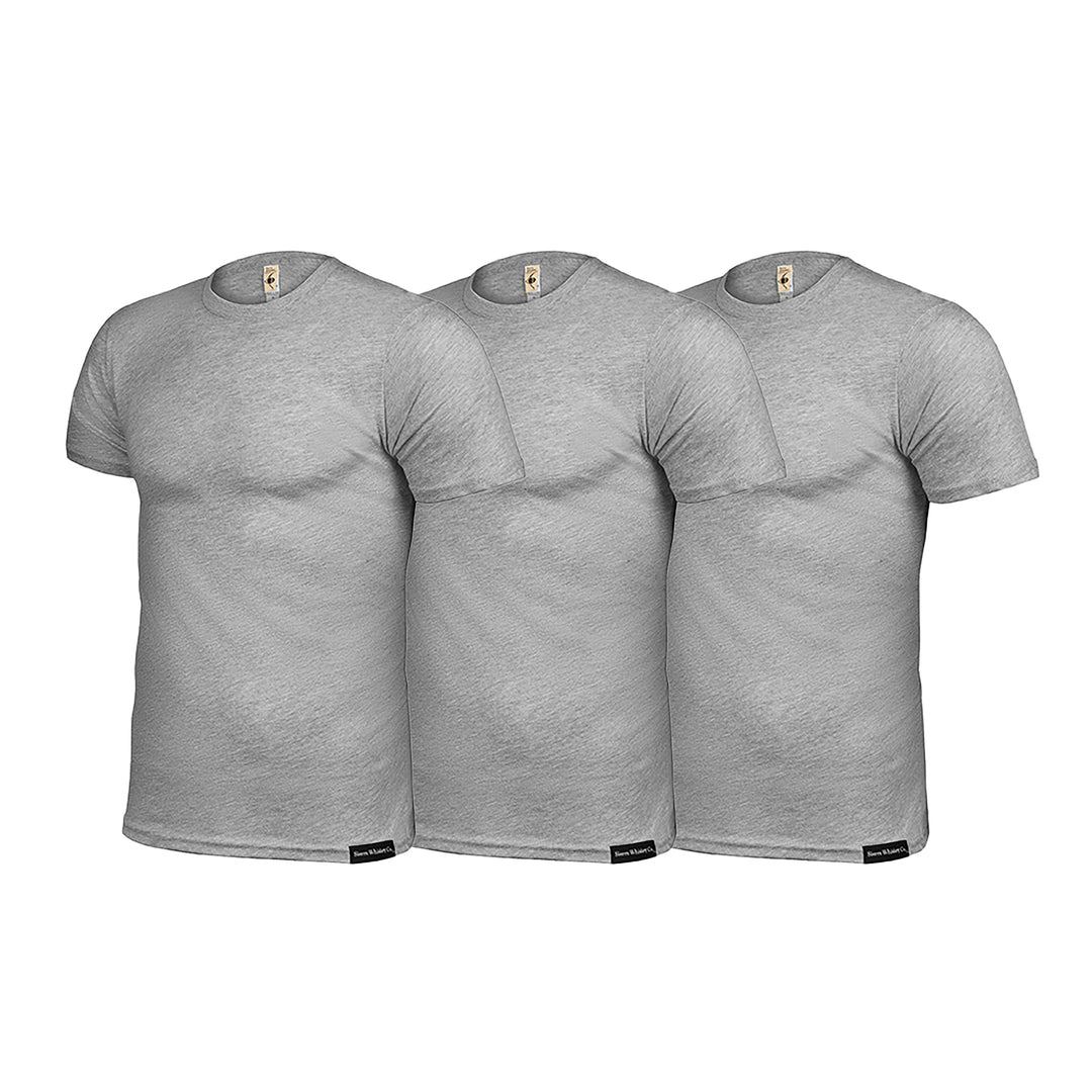 Sierra Whiskey Co Edc Tshirt 3 Pack Heather Grey Mens Tshirt Bundle