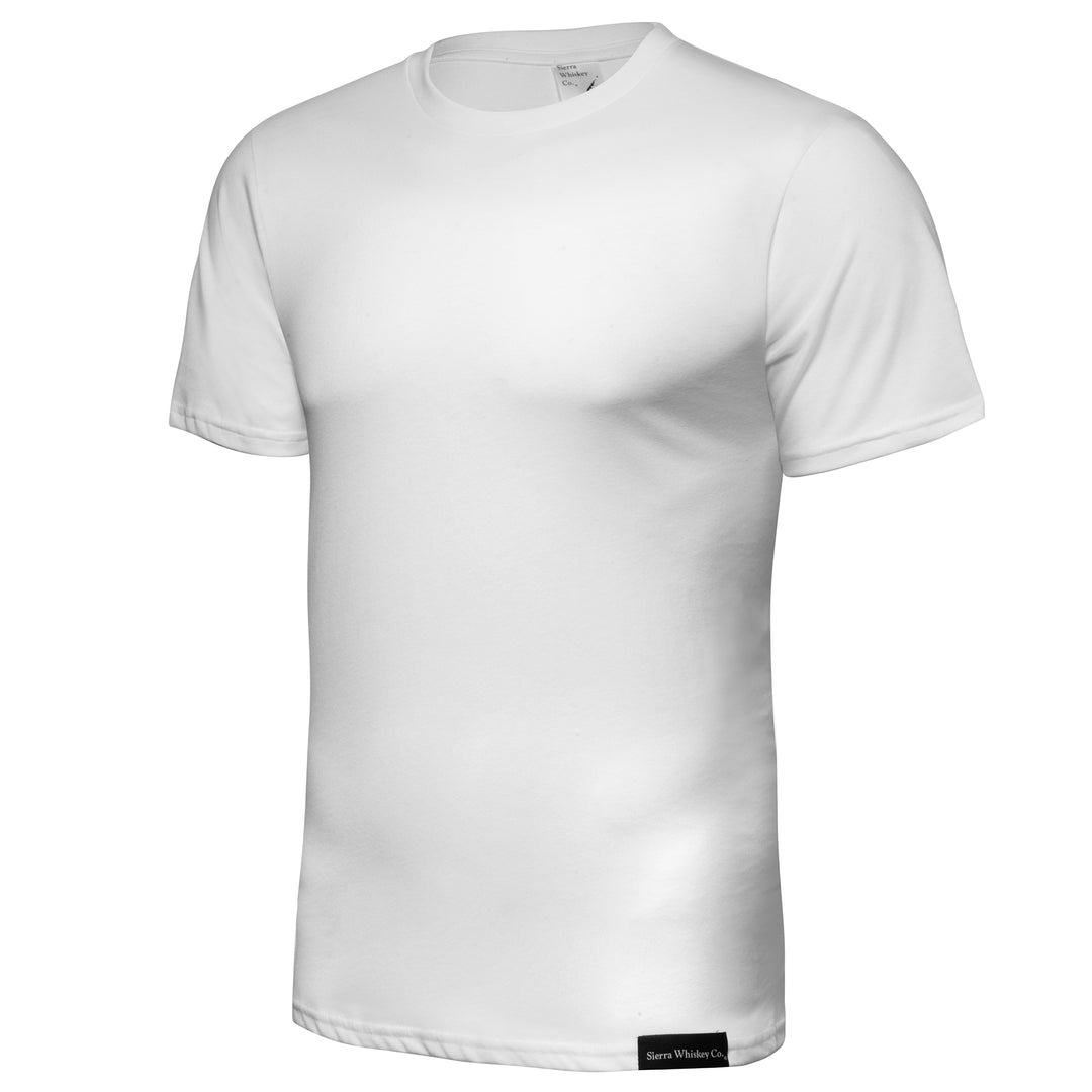 Sierra Whiskey Co Edc Tshirt Arctic White Mens Tshirt Front