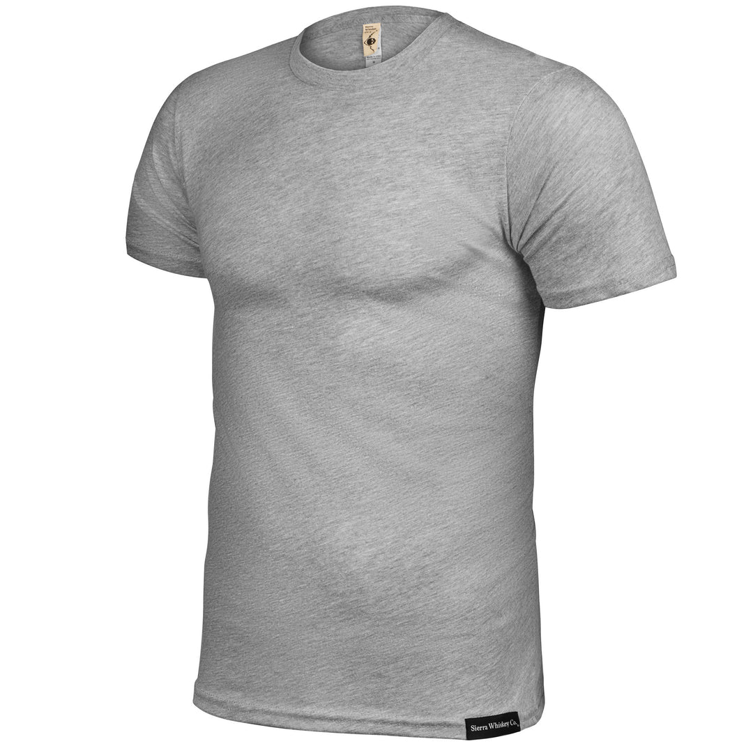 Sierra Whiskey Co Edc Tshirt Heather Grey Mens Tshirt Front