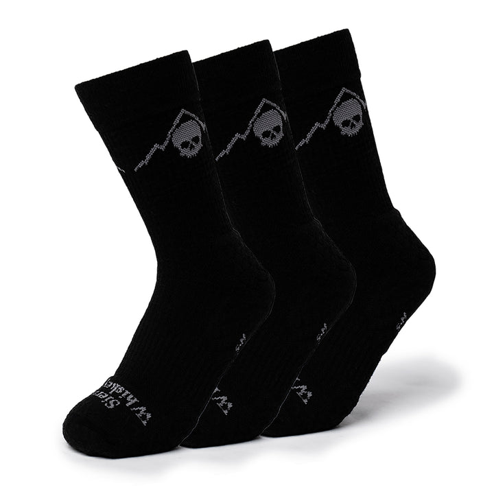 Sierra Whiskey Co Exfil Boot Sock 3 Pack Nightops Black Front Merino Tactical Socks