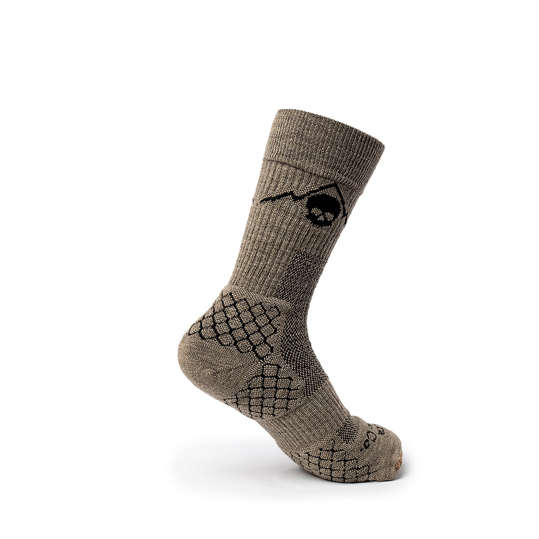 Sierra Whiskey Co Exfil Boot Sock Greyman Grey Back Tactical Sock