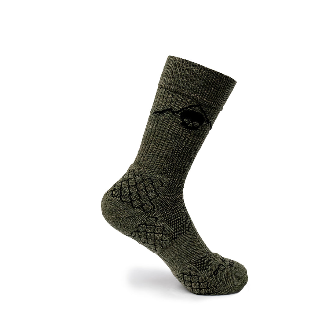 Sierra Whiskey Co Exfil Boot Sock Reptile Green Back Tactical Sock