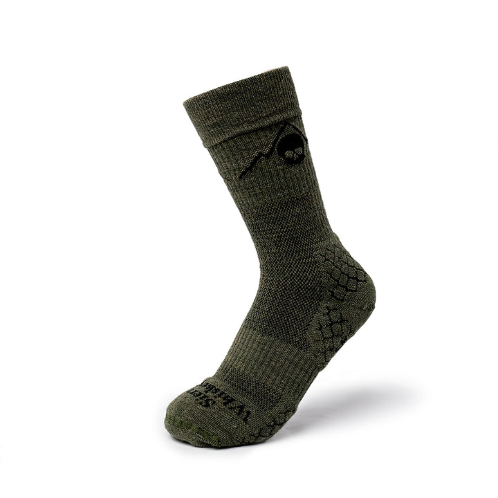 Sierra Whiskey Co Exfil Boot Sock Reptile Green Front Tactical Sock