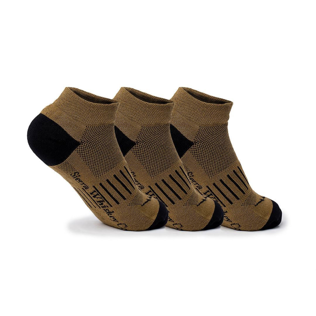 Sierra Whiskey Co Fury Pt Performance Sock 3 Pack Gi Olive Green Back Training Tactical Socks