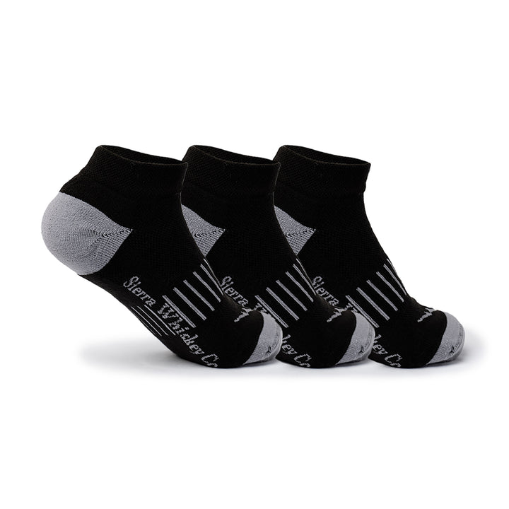 Sierra Whiskey Co Fury Pt Performance Sock 3 Pack Nightops Black Back Training Tactical Socks
