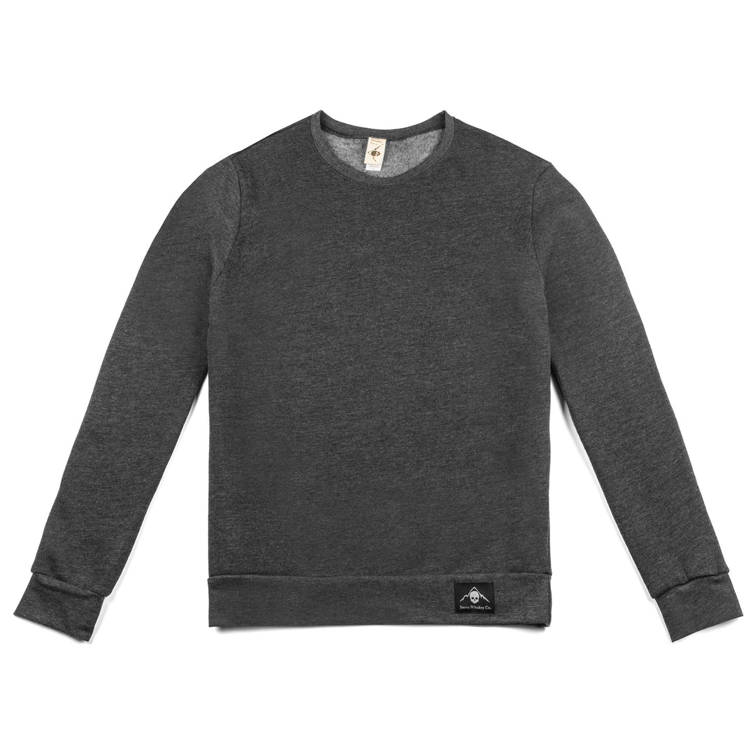 Sierra Whiskey Co R&R Crew Sweatshirt Diesel Smoke Grey Mens Crewneck Front