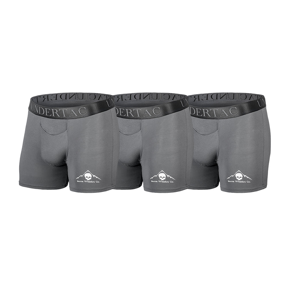 Undertac Infantry 3 Pack Wolf Grey Mens Underwear Bundle