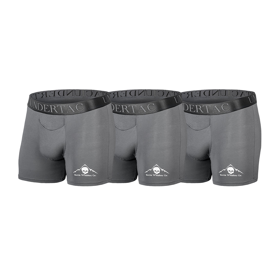 Undertac Infantry 3 Pack Wolf Grey Mens Underwear Bundle